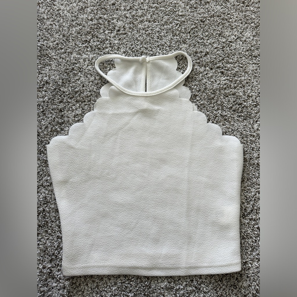 White crop top